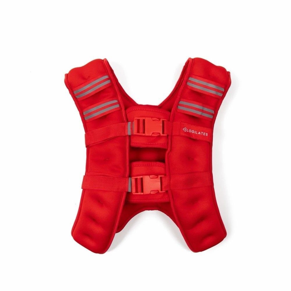Blogilates 15lb Weighted Body Vest Red Adjustable Workout Fitness Training